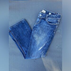 BKE Women’s Boot Cut Jeans - Blue